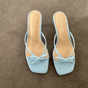 Madden Girl Sky Blue Strappy Sandals
